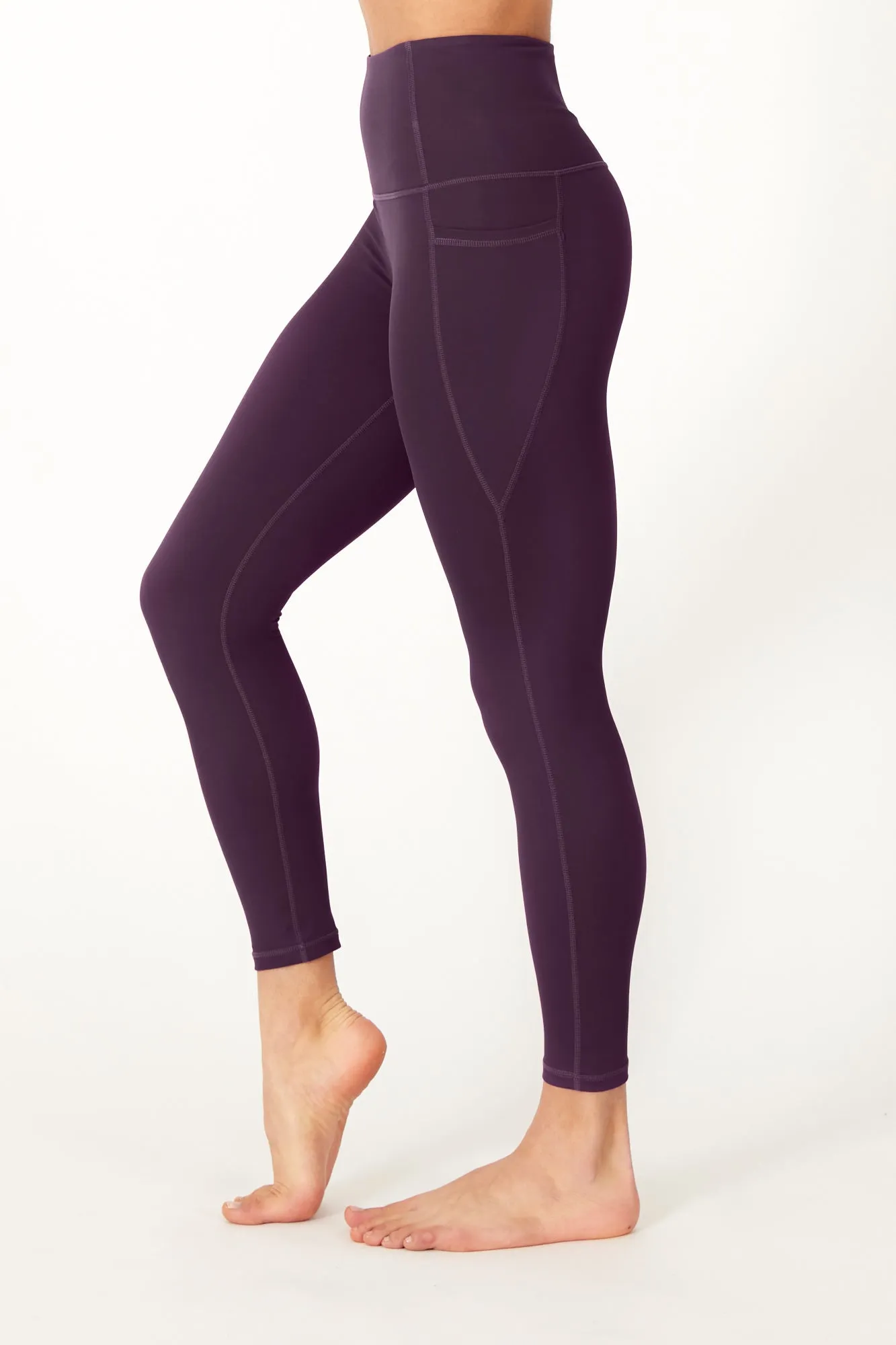 7/8 Sculpting High Waisted Pocket Legging Grape