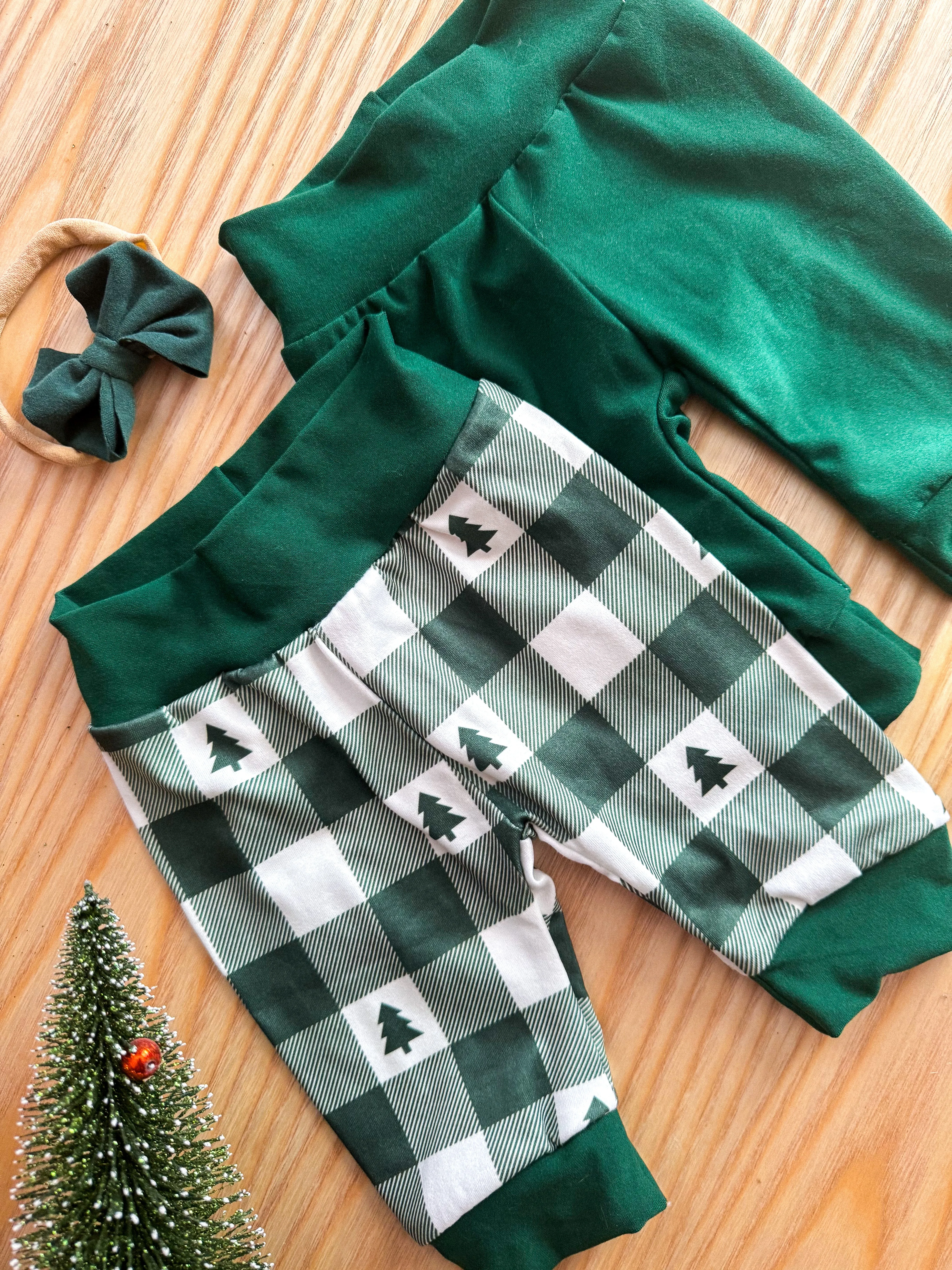 Baby Joggers : Green Plaid