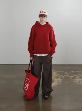 Badblood BS Heavy Wool Hood Red