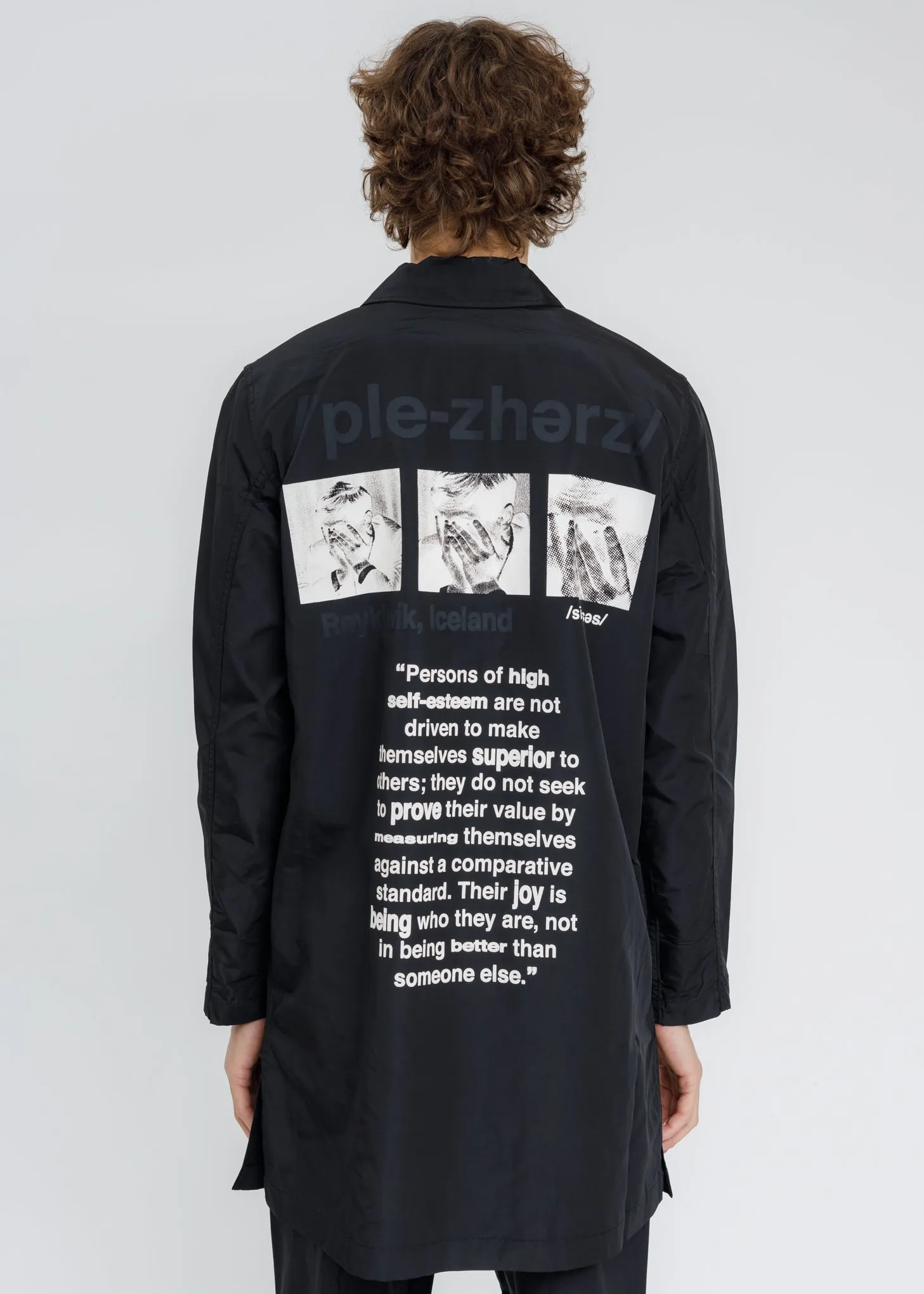 Black Delusion Trench Coat