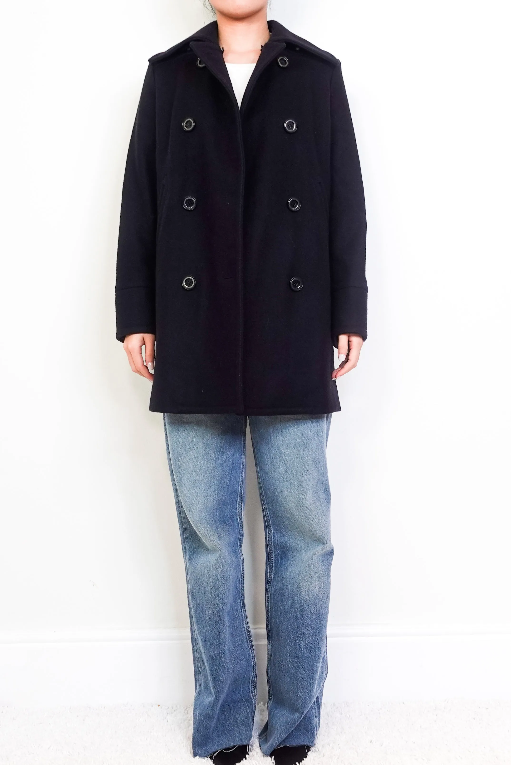 Black Wool coat RRP £300