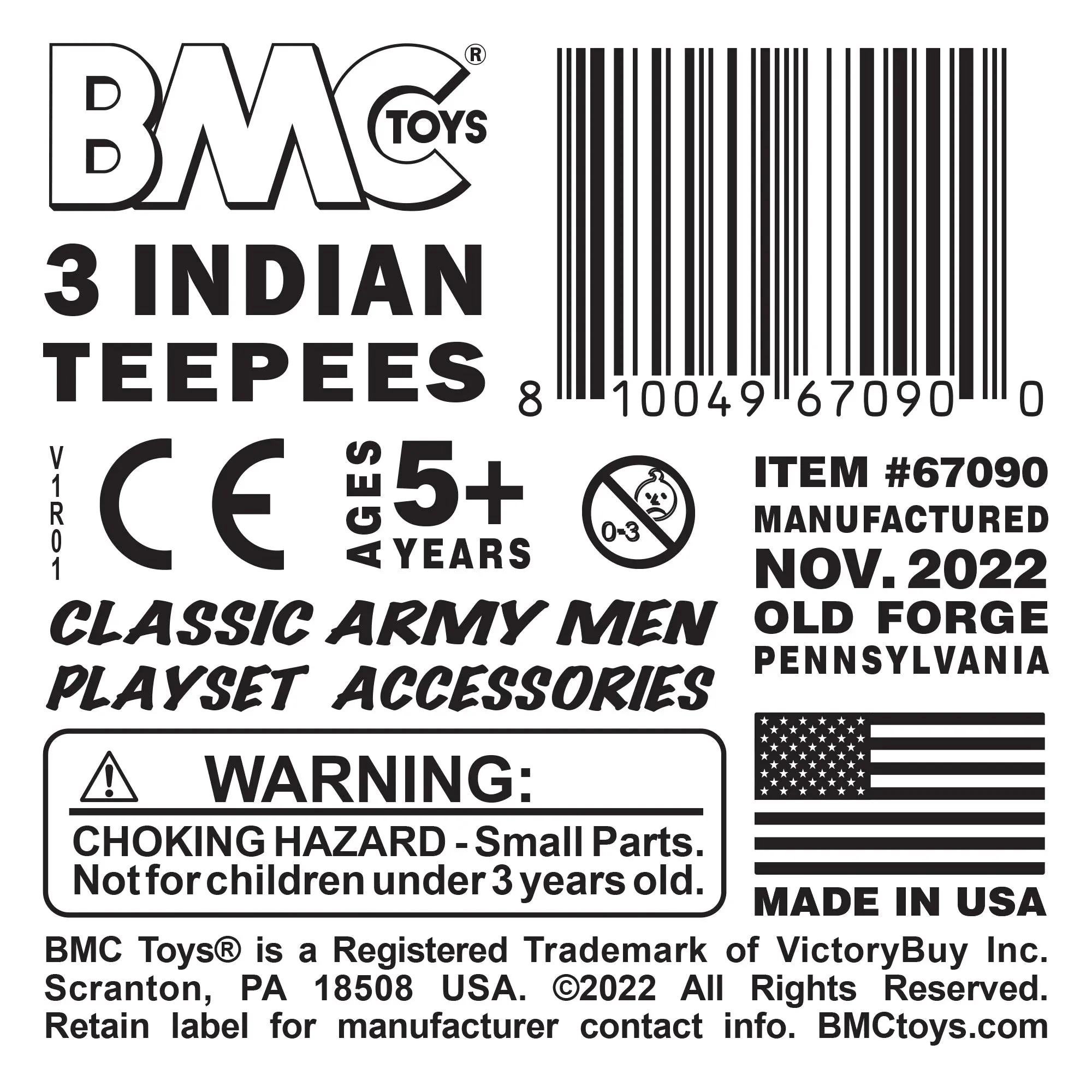 BMC Classic Plains Indians Teepees Tan