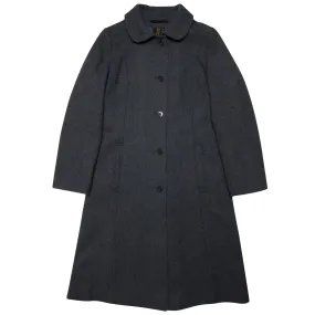 Boiled Wool A-Line Dress Coat