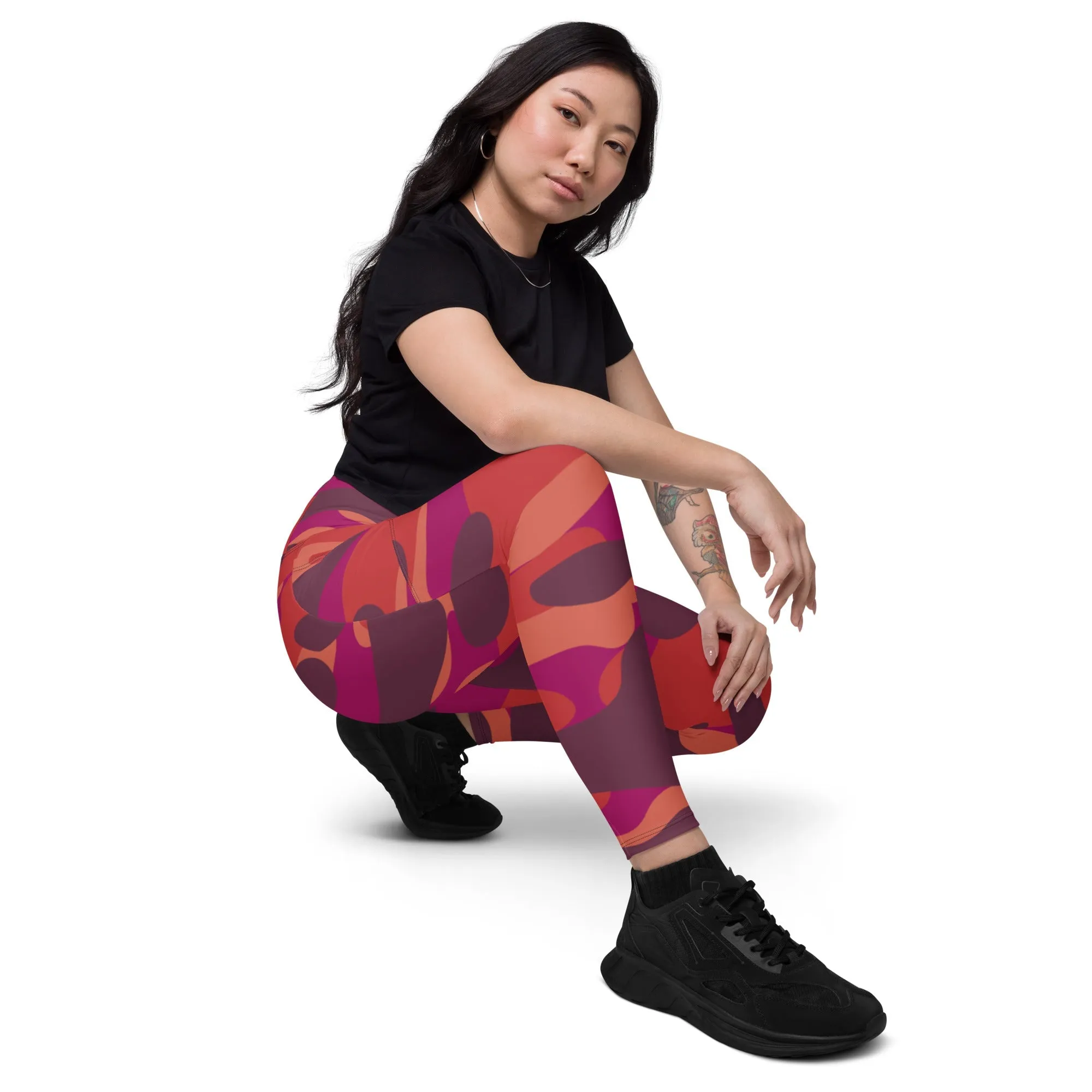 Camo leggings with pockets