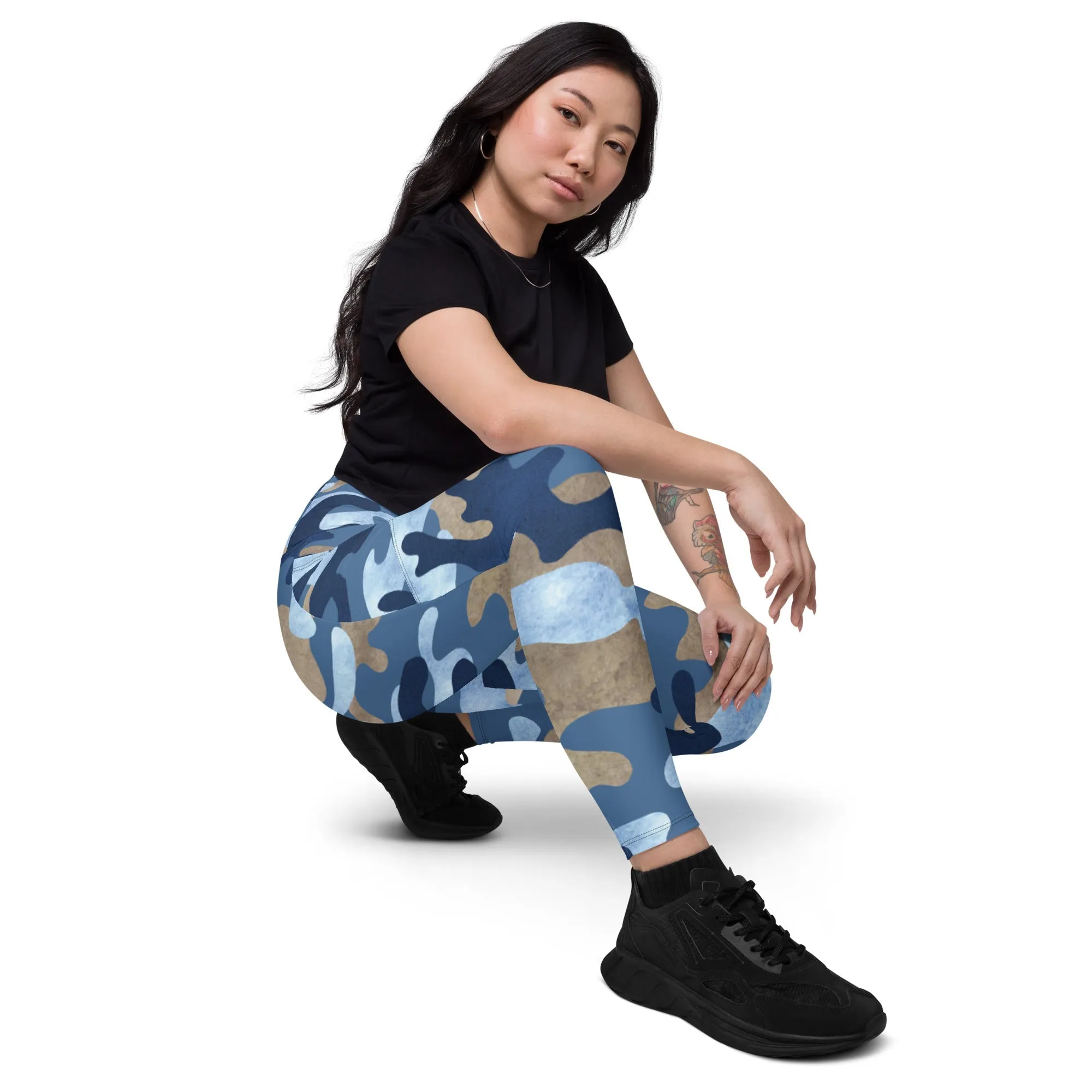 Camo leggings with pockets
