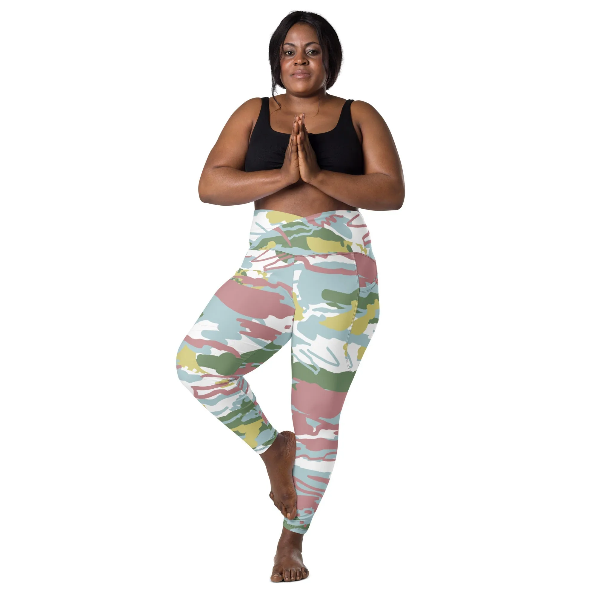 Camo leggings with pockets
