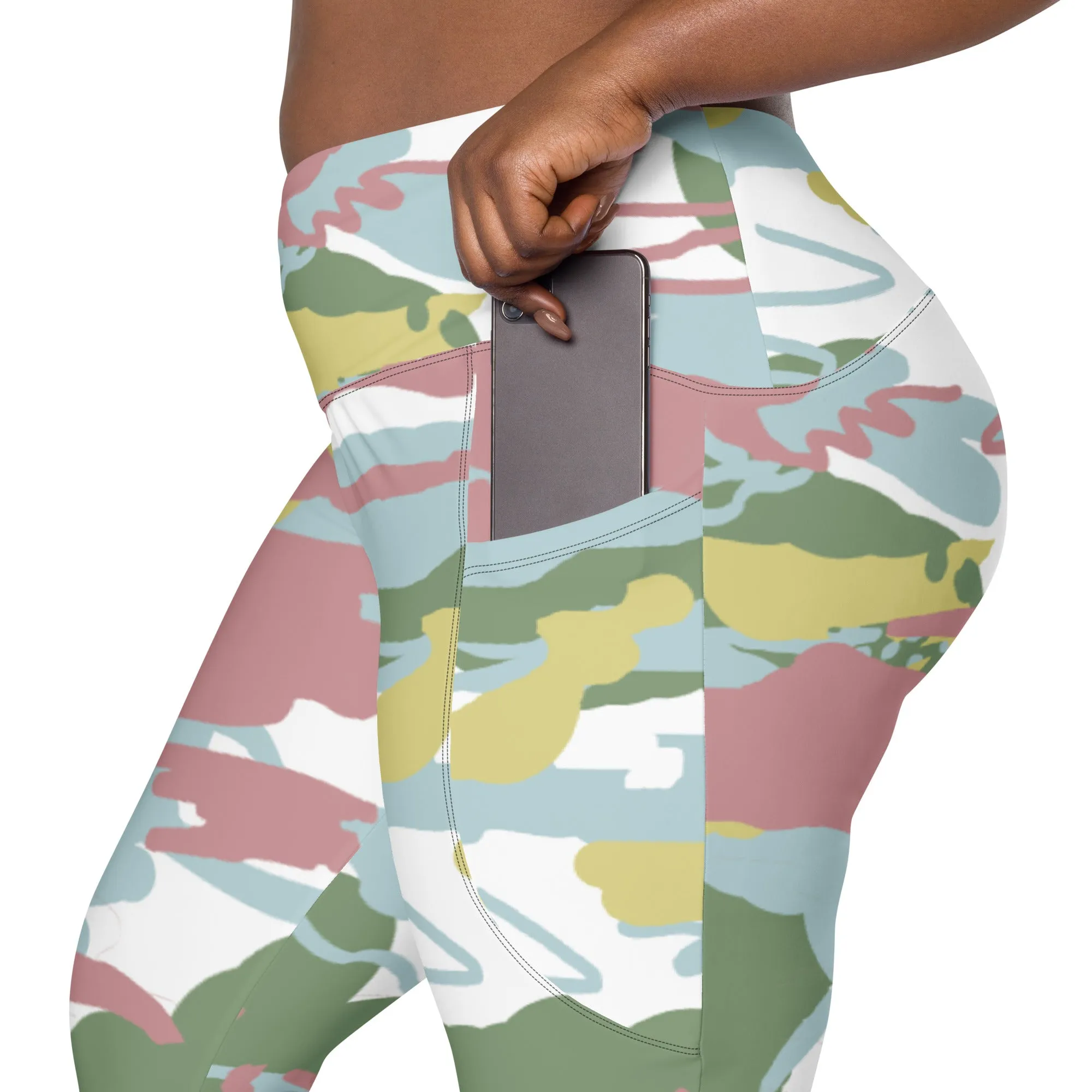 Camo leggings with pockets