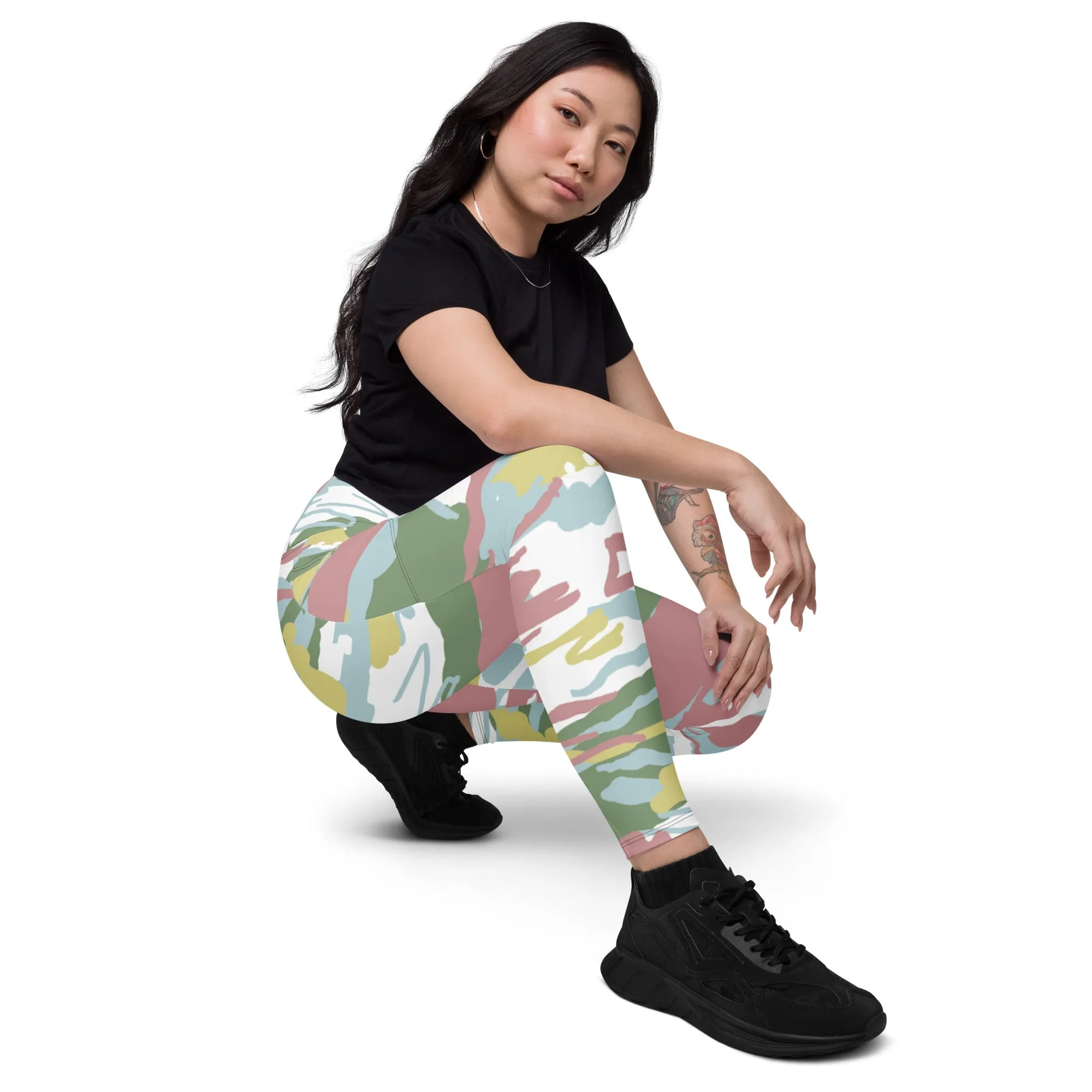 Camo leggings with pockets