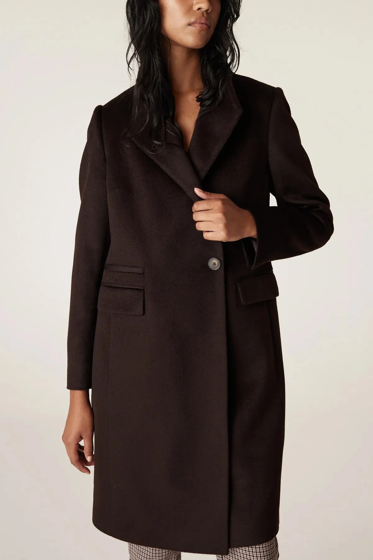 Eton Wool Coat | Chocolate