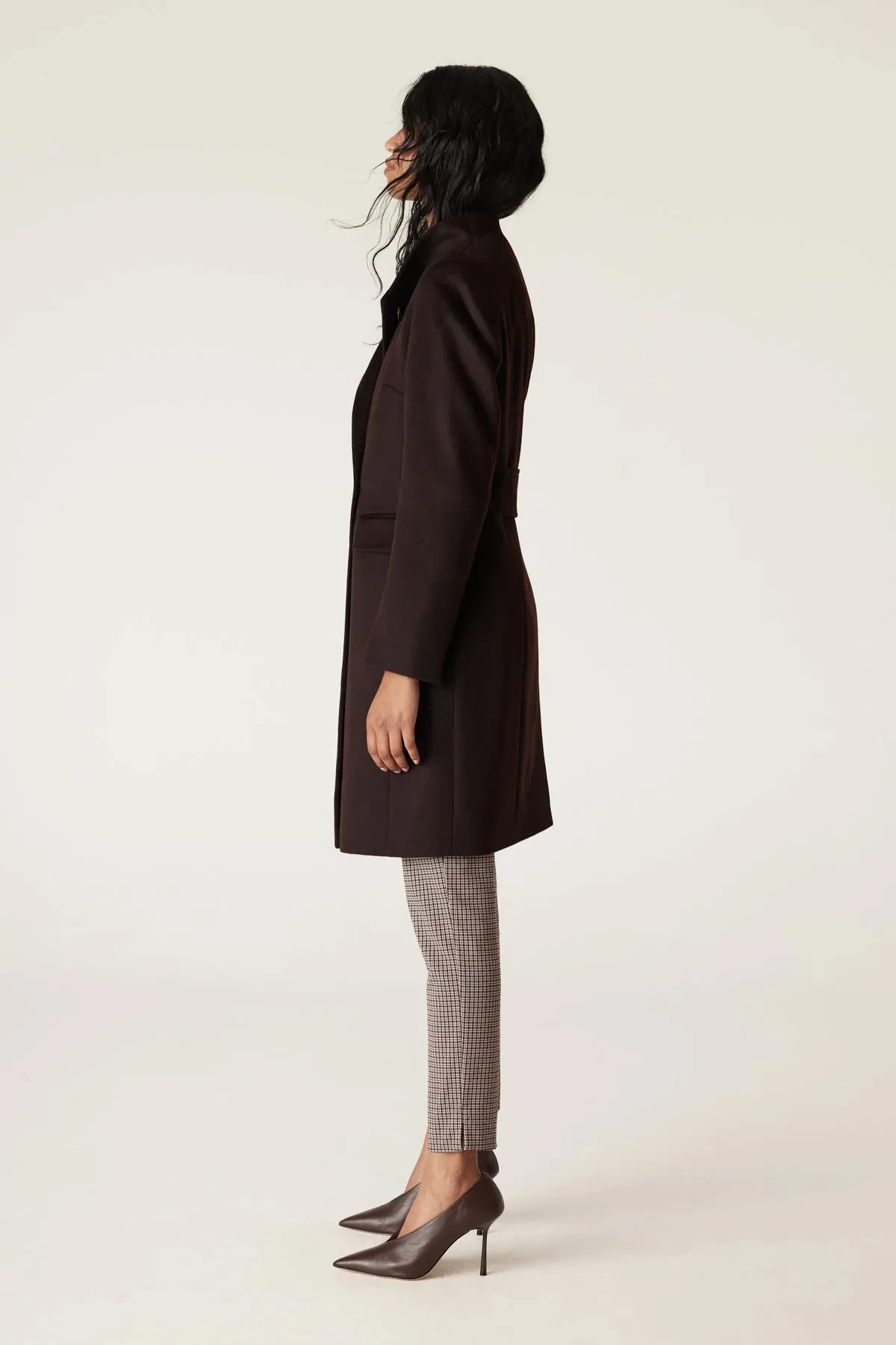Eton Wool Coat | Chocolate