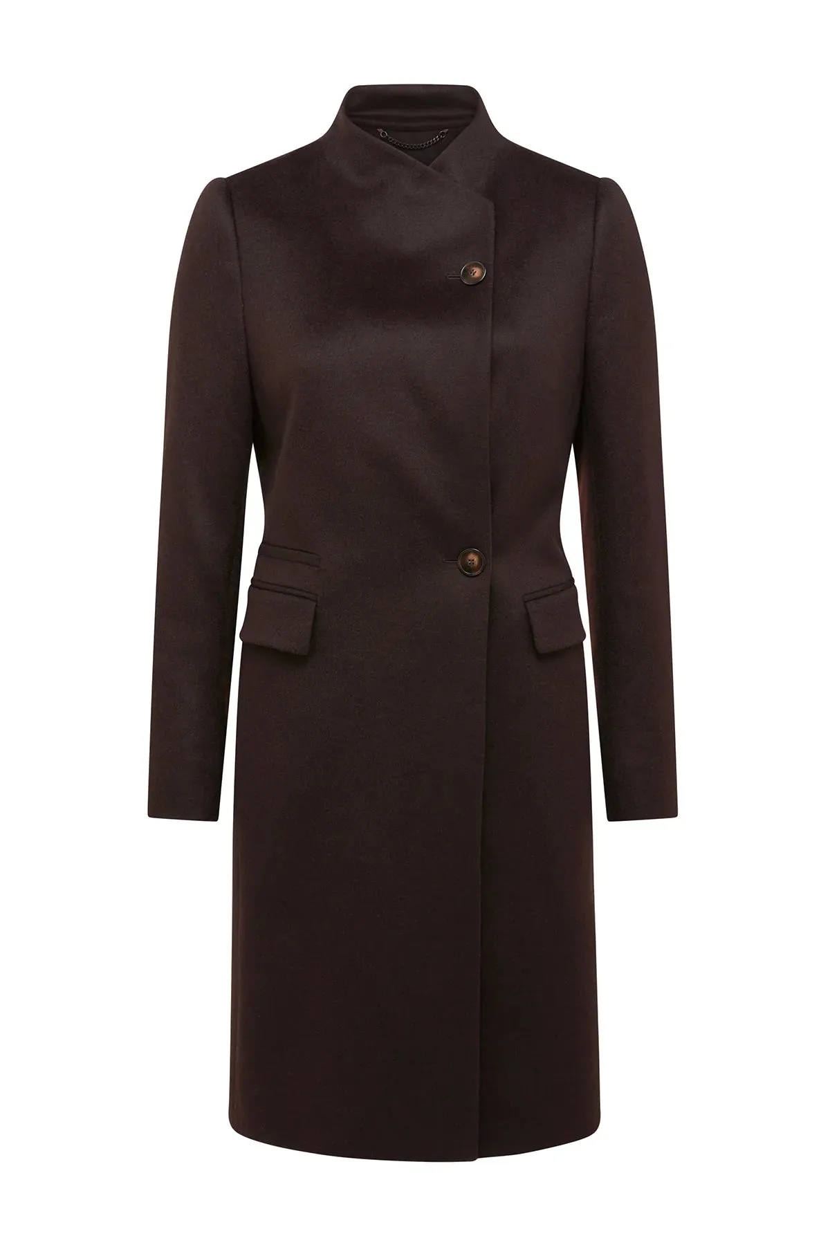 Eton Wool Coat | Chocolate