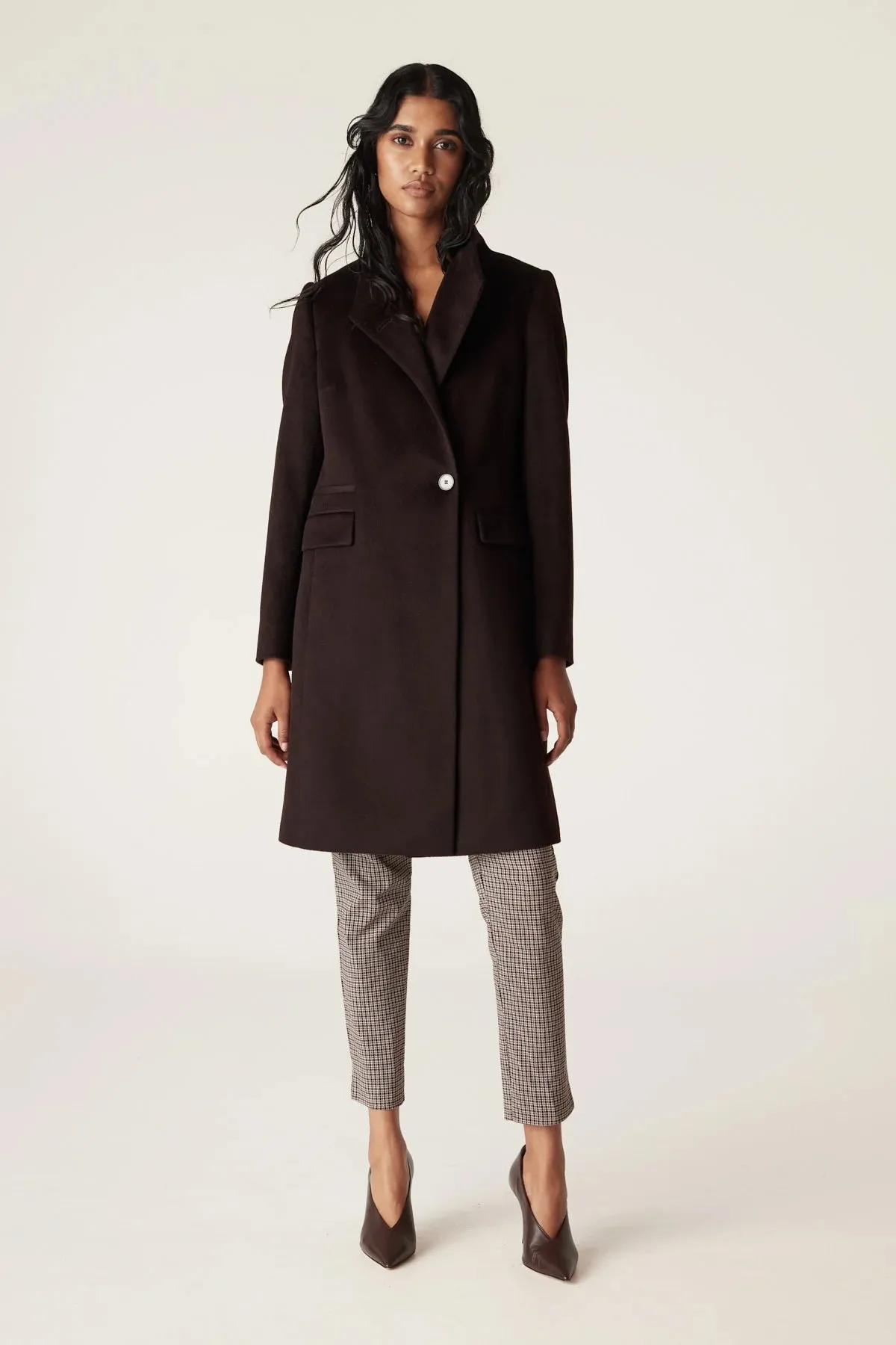 Eton Wool Coat | Chocolate