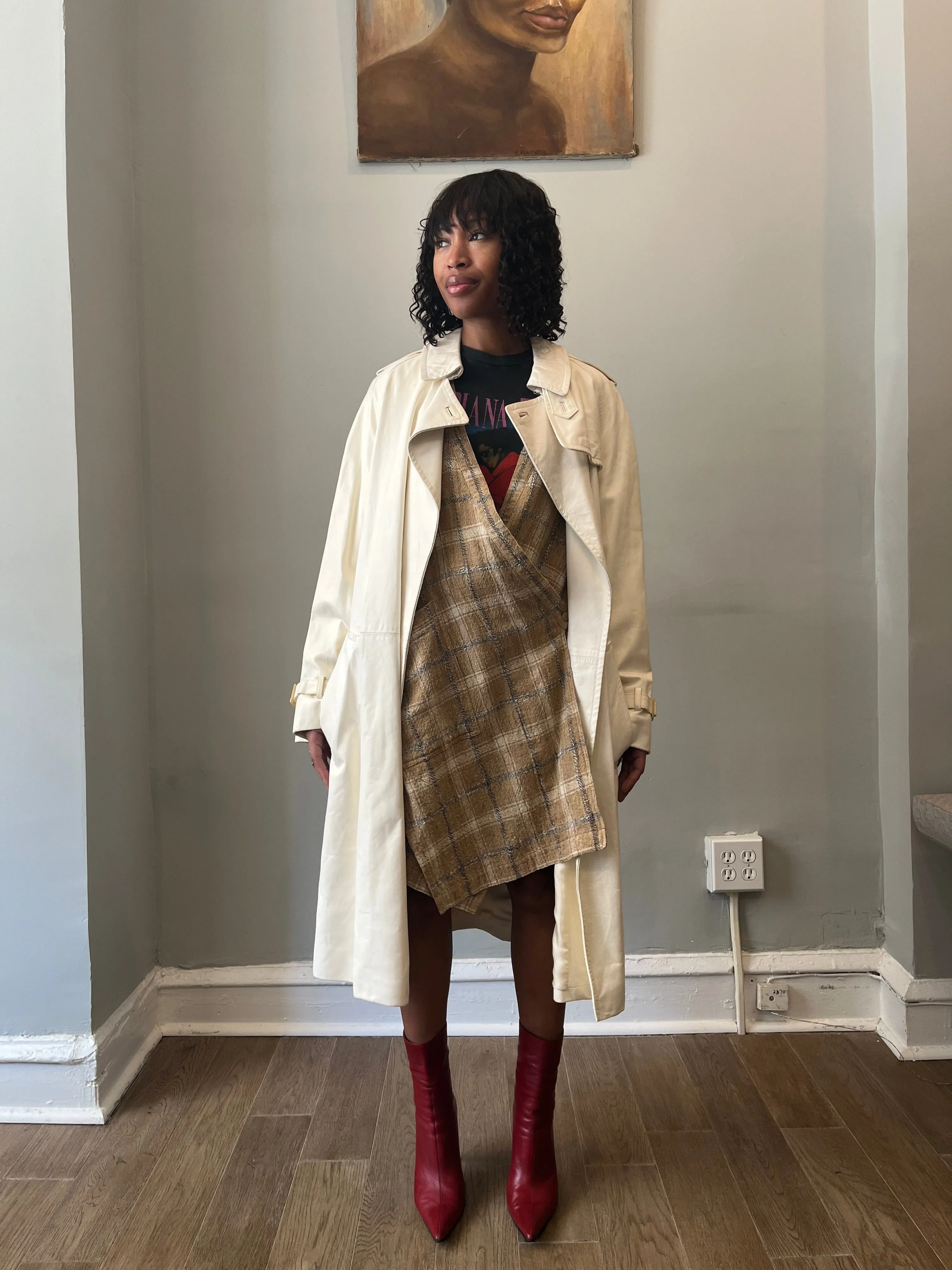 Hermes x Martin Margiela White Lambskin Trench