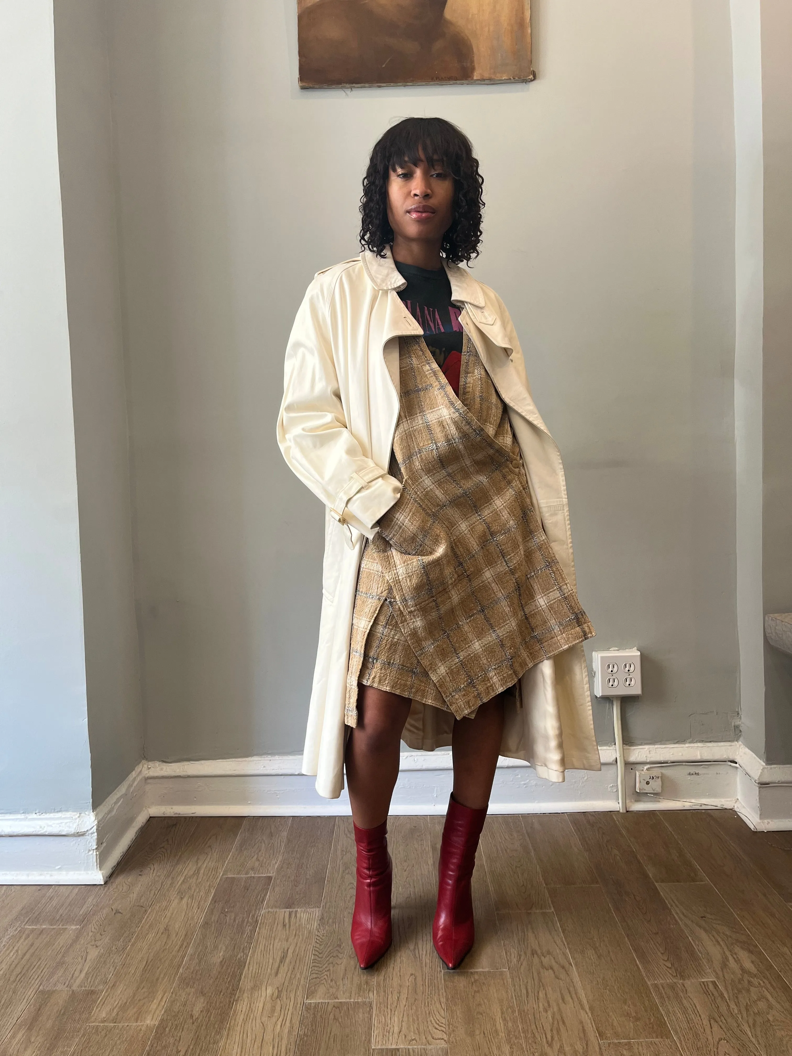 Hermes x Martin Margiela White Lambskin Trench