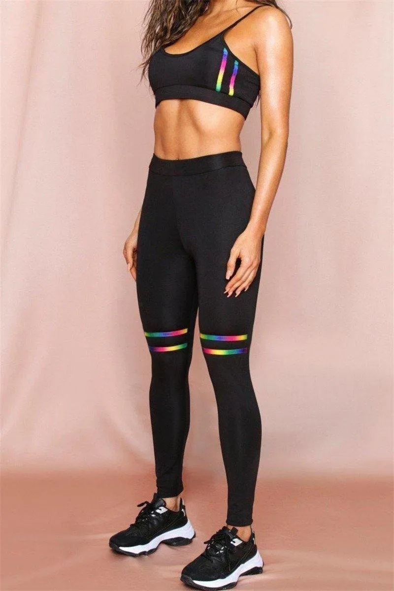 La Belle Fantastique | Penelope Pants waist hollow yoga fitness two-piece | Sportswear High Waist Exercise Leggings | Women Yoga Pants