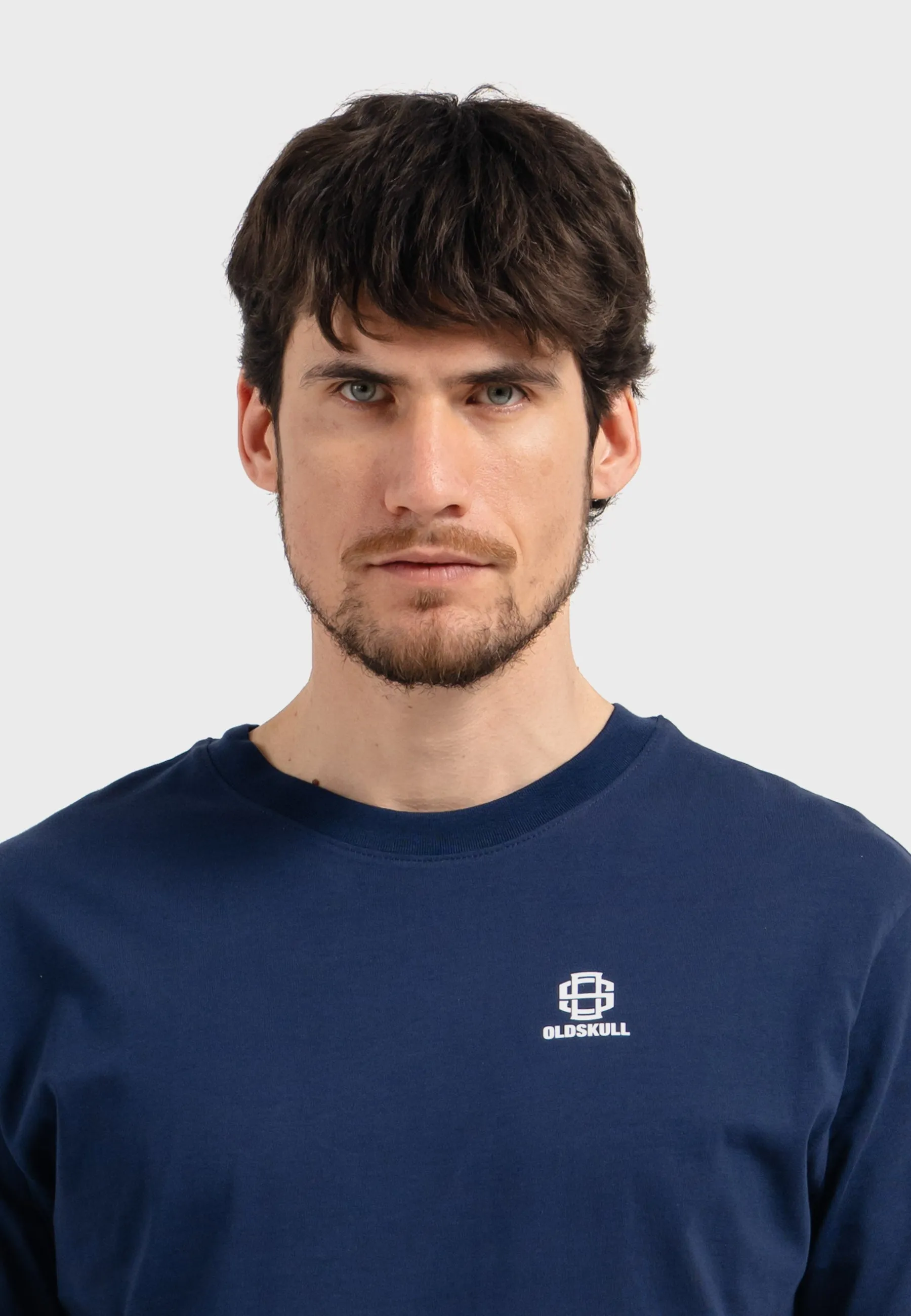 Oldskull Iconic Logo Tracksuit Jogger T-Shirt Navy Blue