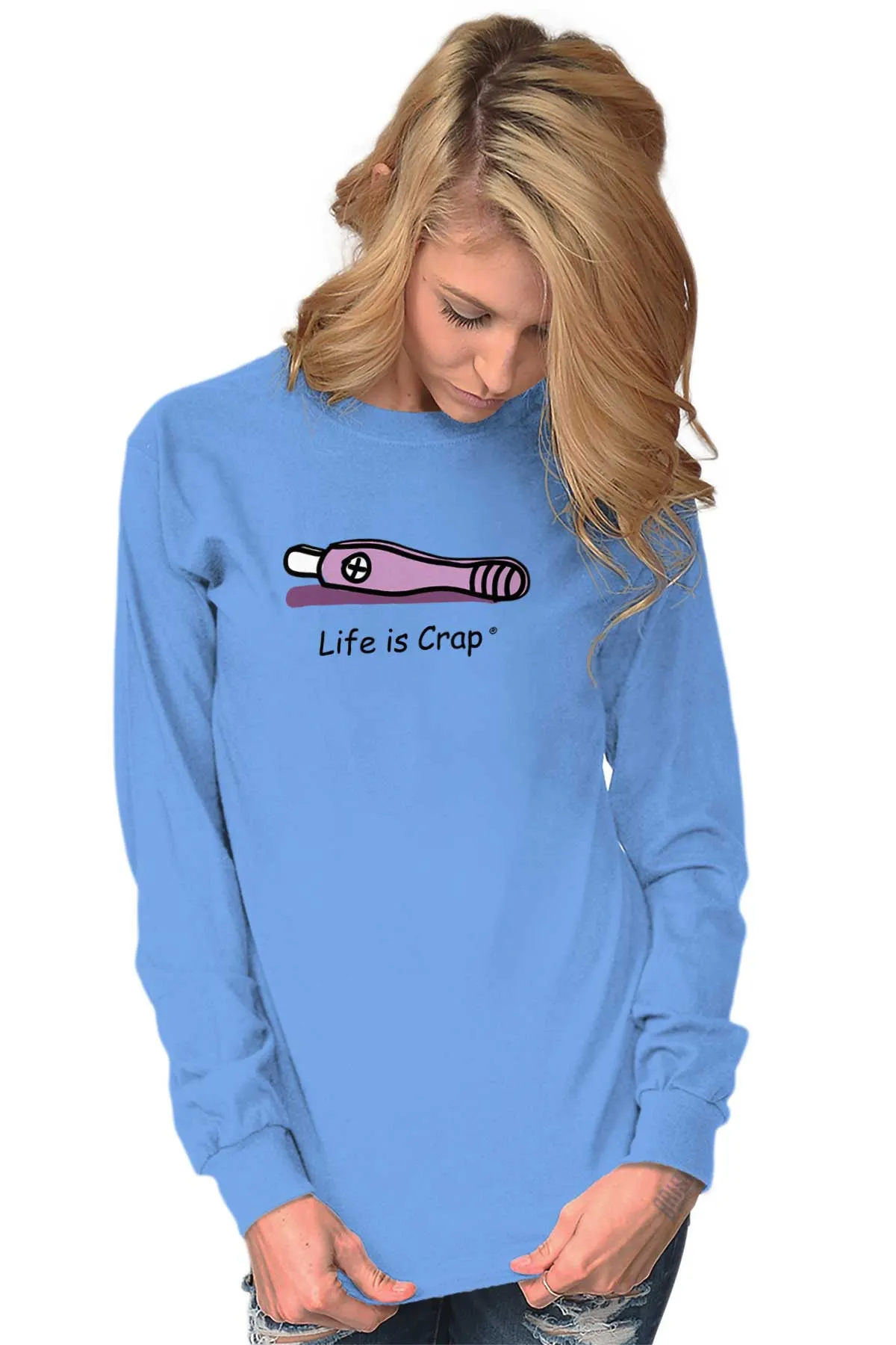 Pregnancy Test Long Sleeve Tee