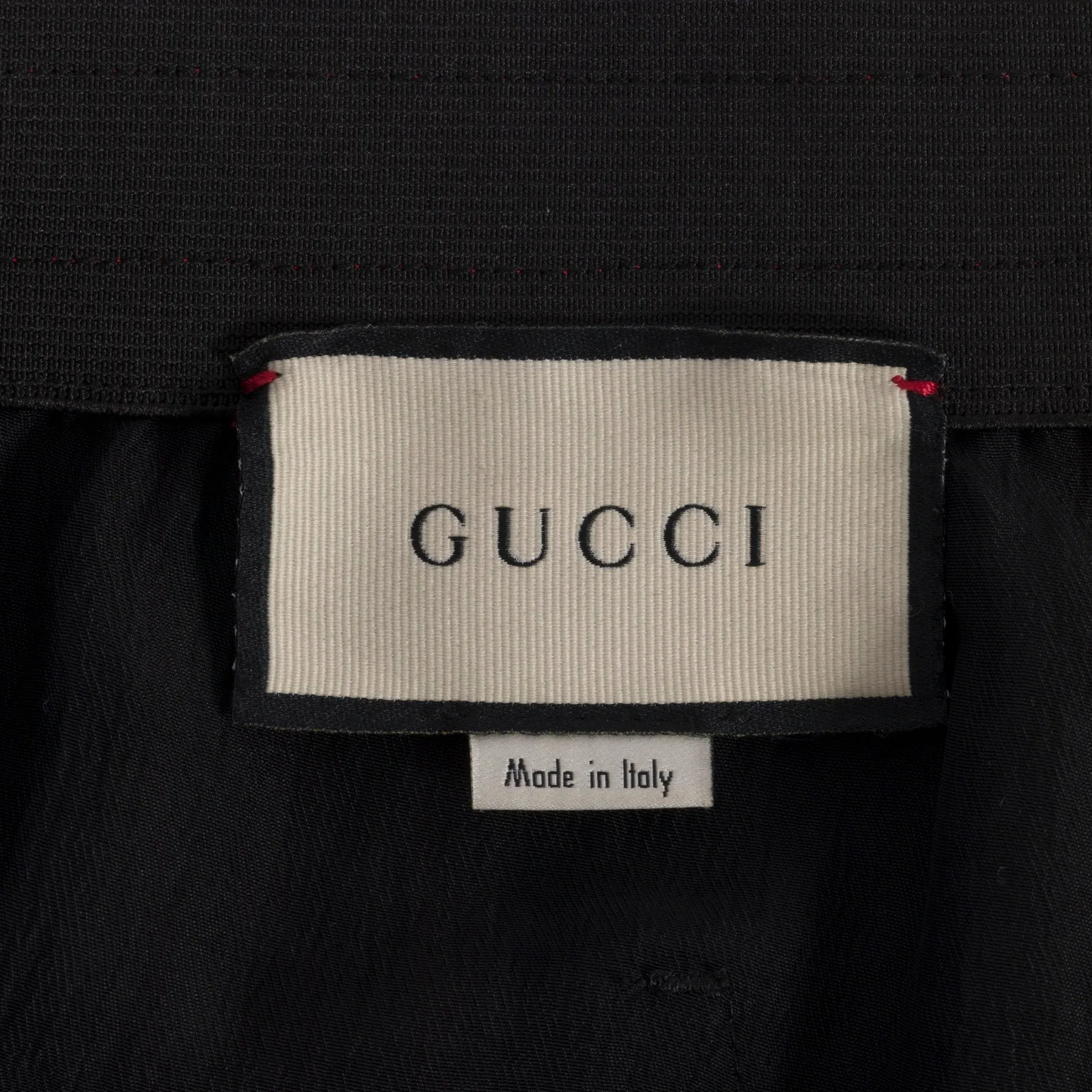 Satin Weave Acatate Embroidered Grosgrain Stripe Joggers
