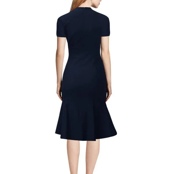 Sexy V neck Trumpet Slim Bodycon Dress