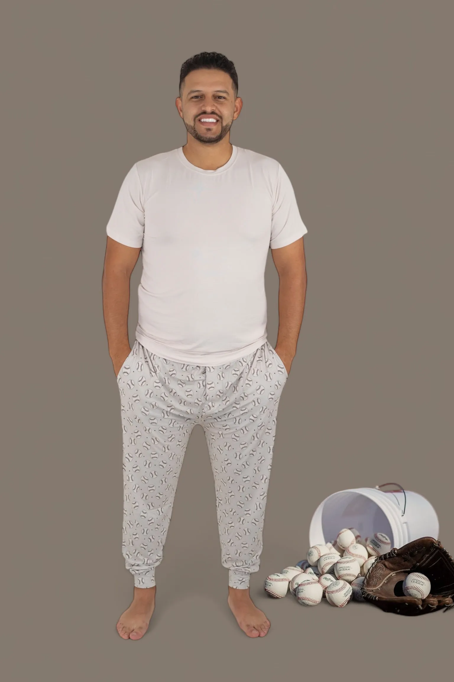 SWING FOR THE STARS SHORT SLEEVE MEN'S DREAM JOGGER SET