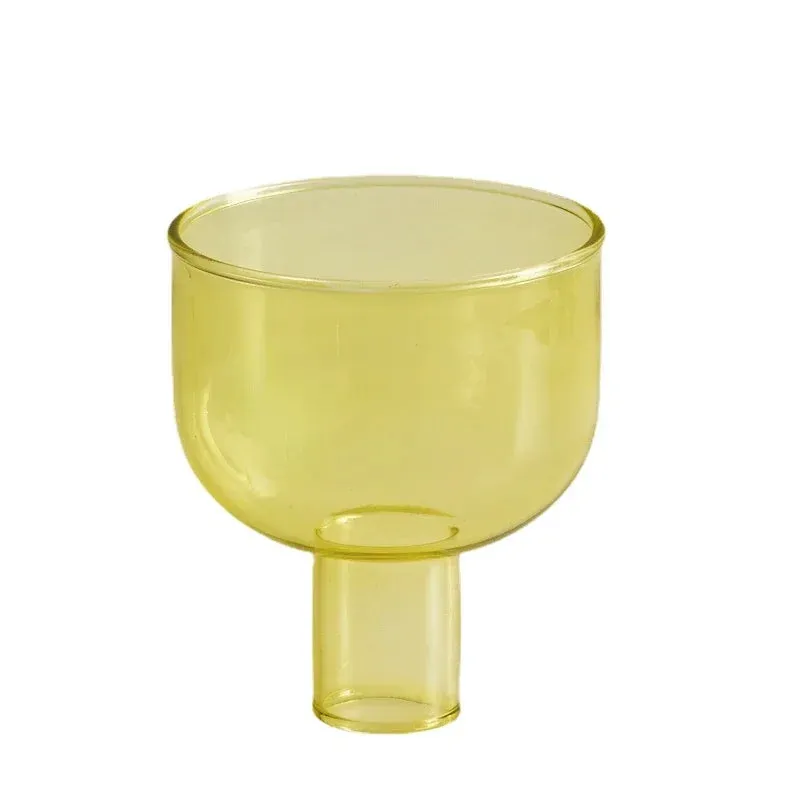 Two Tone Glass Candle Holder