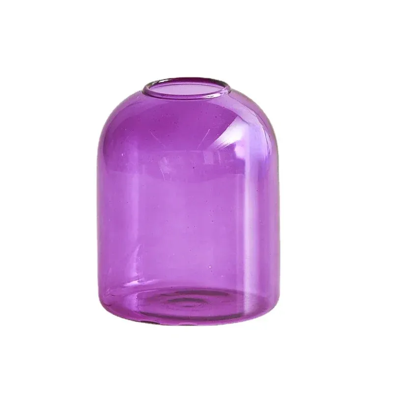 Two Tone Glass Candle Holder