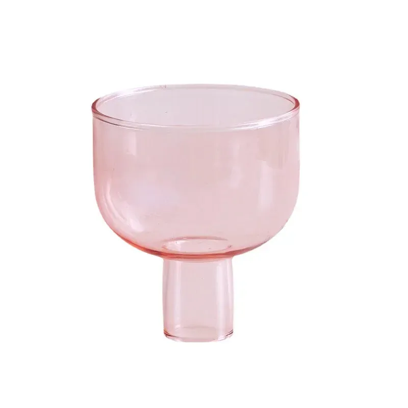 Two Tone Glass Candle Holder