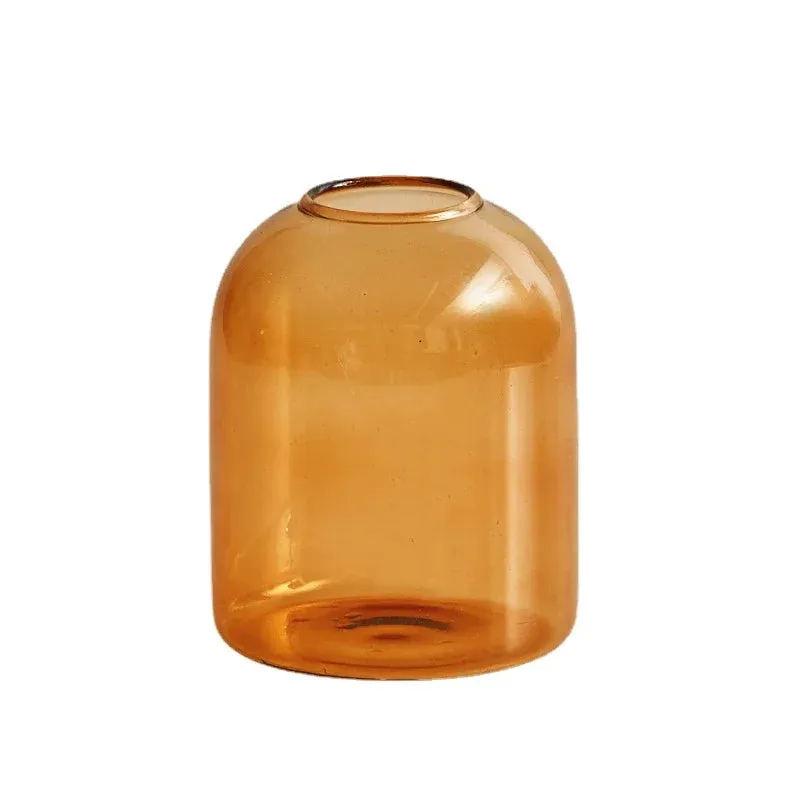 Two Tone Glass Candle Holder