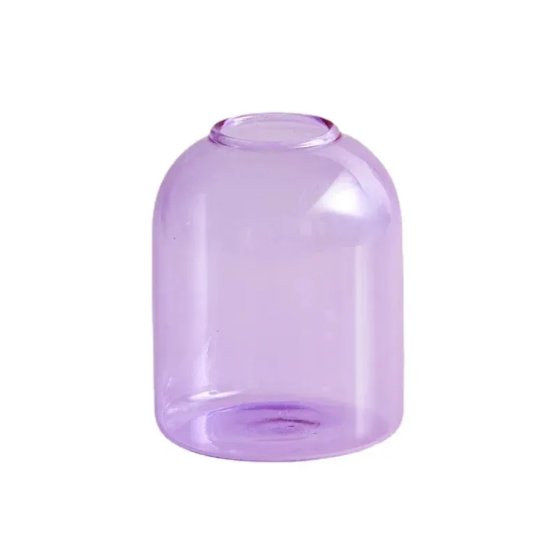 Two Tone Glass Candle Holder