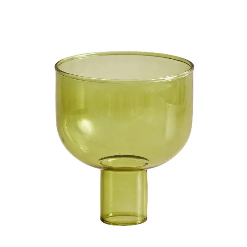 Two Tone Glass Candle Holder