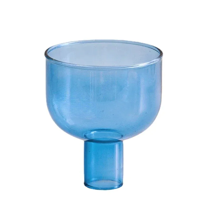 Two Tone Glass Candle Holder