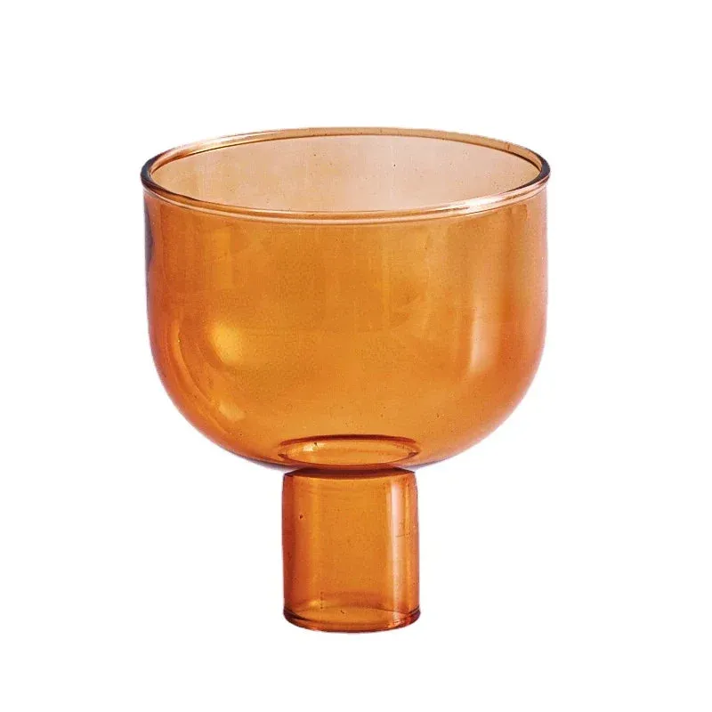 Two Tone Glass Candle Holder