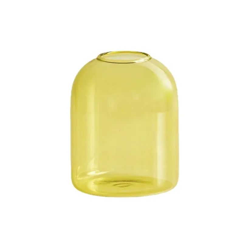 Two Tone Glass Candle Holder