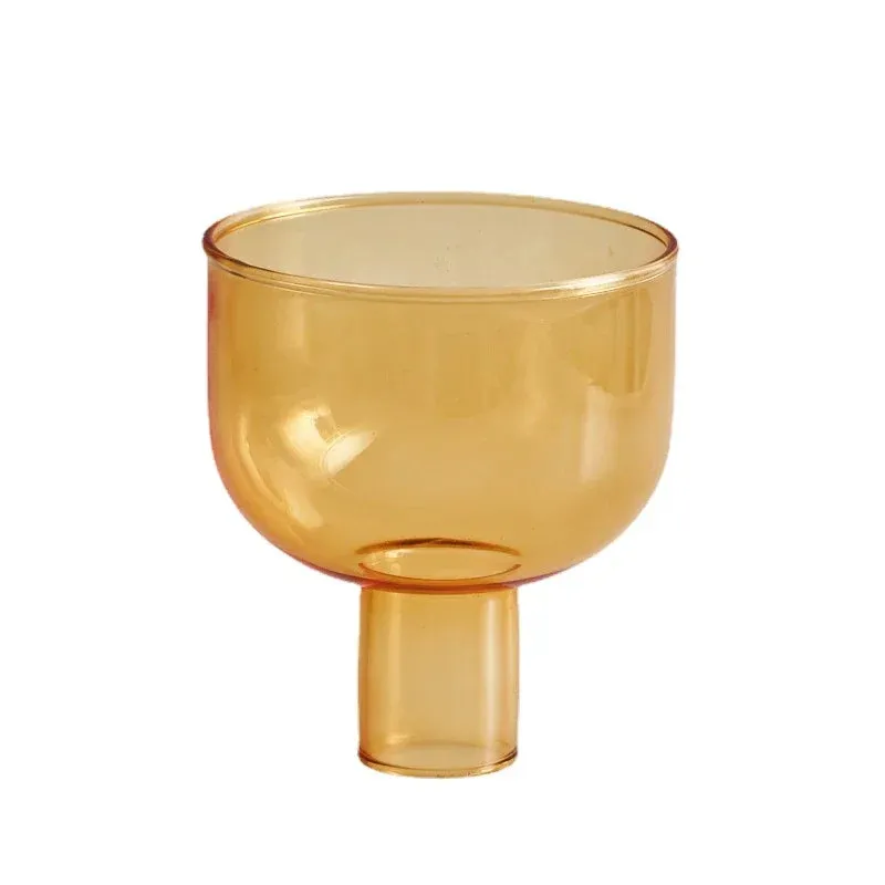 Two Tone Glass Candle Holder